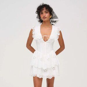 chinese dress ladies For Love and Lemons Bette Mini Lace Dress  TrenLend